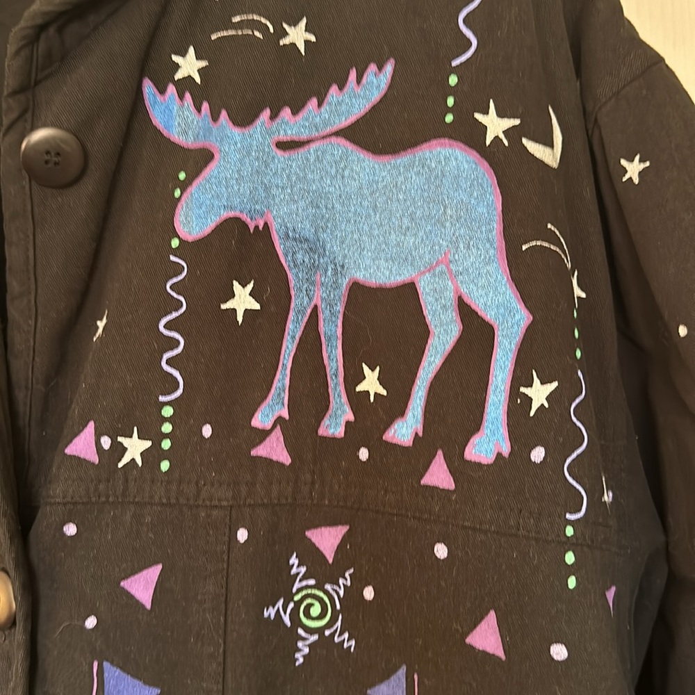 Hand Painted Alaska Duster Coat - Picture 2 of 5